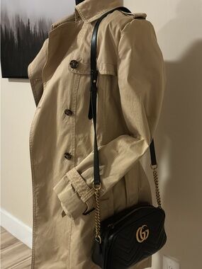 Banana Republic Tan Trench Coat with Button Front